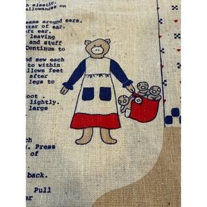Vtg Springs Industries Mama Pig Three Pigs Blanket Cut Sew Panel 36"x44"